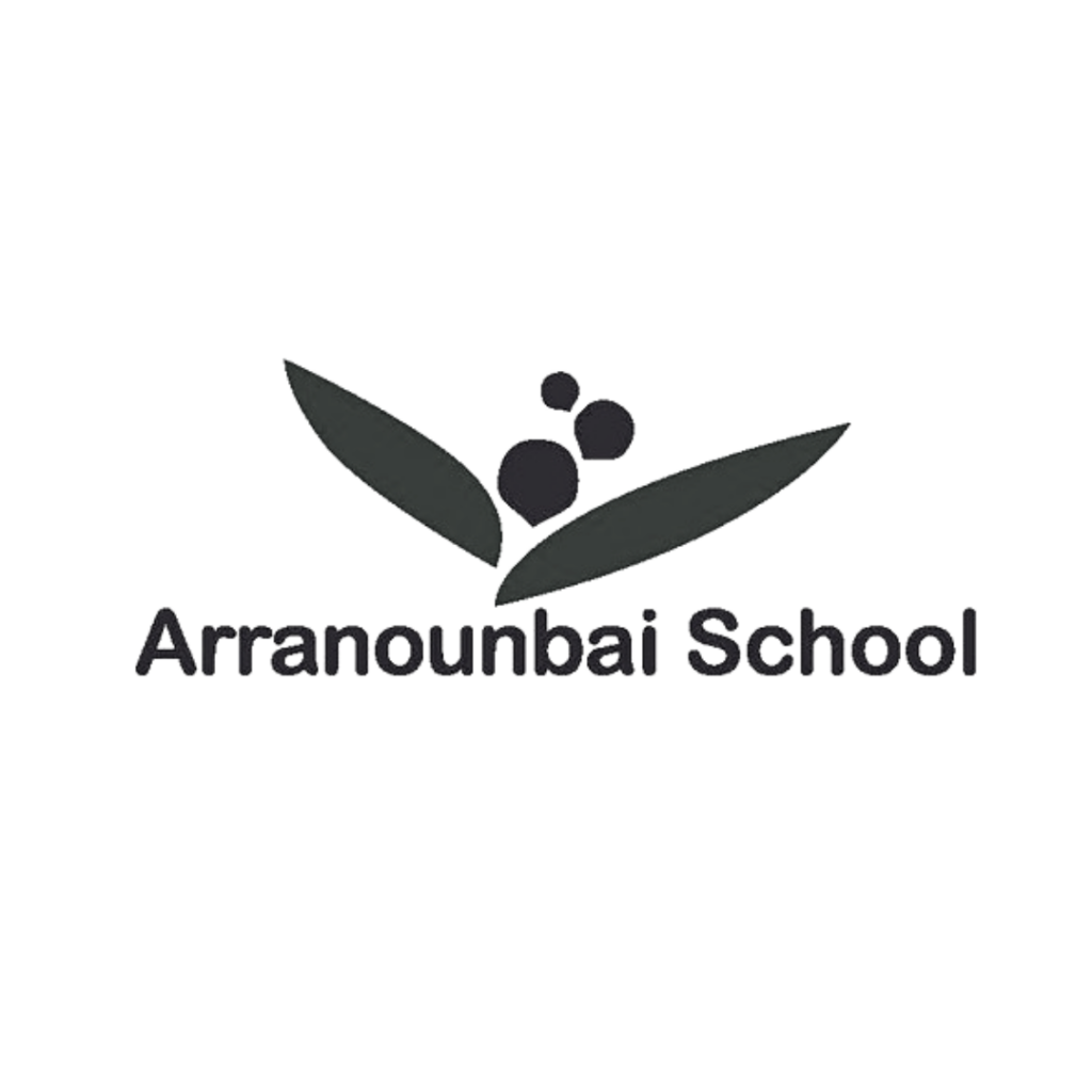 arranounbai school logo black and white