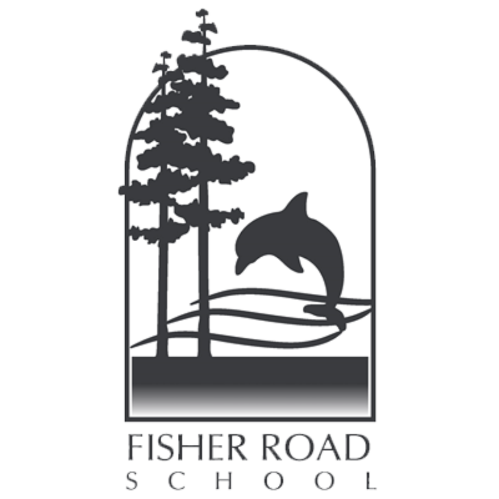 fisher road school logo black and white